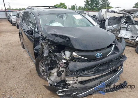 2021 Toyota Sienna Xle из США, поврежденный, VIN 5TDYRKEC5MS055618